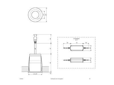 Ma�zeichnung EVN C44030902 LED Downlight mit Netzteil dimmbar  IP44