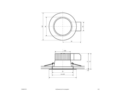 Ma�zeichnung EVN DSM54070125 LED Deckeneuchte CCT Switch  ML