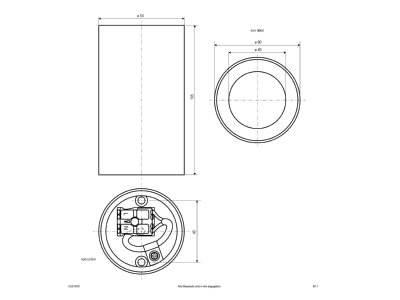 Ma�zeichnung EVN DSS10101 LED Anbauleuchte