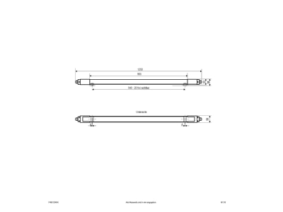 Ma�zeichnung EVN FR65124040 LED Feuchtraumleuchte ML