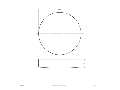 Ma�zeichnung EVN H40300125 LED Anbauleuchte IP54