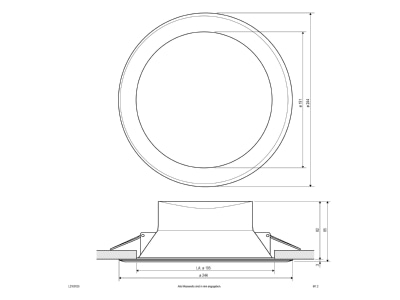 Ma�zeichnung EVN L2100125 LED Deckeneinbauleuchte