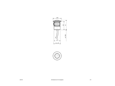 Mazeichnung EVN LD6102N LED Lichtpunkt IP68