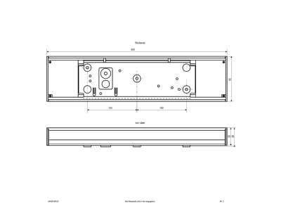 Ma�zeichnung EVN WA20160125 LED Wandleuchte