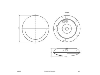 Ma�zeichnung EVN WE30180125 LED Wandleuchte IP65