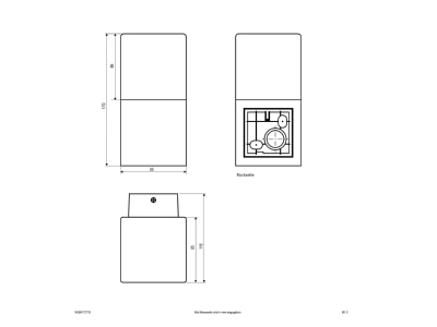 Ma�zeichnung EVN WQM172715 Wandleuchte IP44
