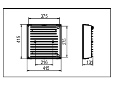 Mazeichnung Ridi Leuchten ROBUST DAWS865B3000 LED Hallenstrahler 865