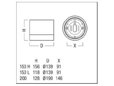 Dimensional drawing Zumtobel PANOS SC R  60819415 Batten luminaire