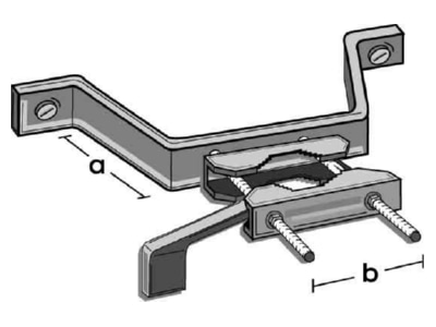 Angled view Televes MAHA60100 Wall mount for antenna