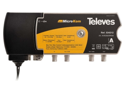 Product image 1 Televes KVE2025RK65 CATV amplifier
