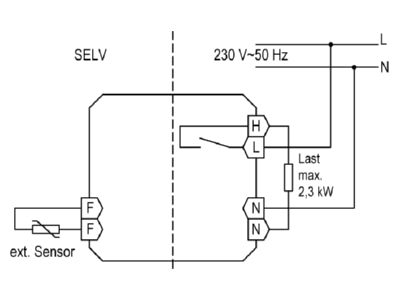 Wiring plan Alre it HTRRUu210 021 21 7 Room clock thermostat 5   42 C HTRRUu210 02121 7
