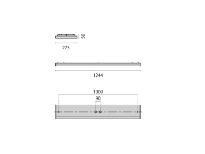 Ma�zeichnung Performance in Light 8629661453410 LED Anbauleuchte 4000K