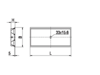 Strichzeichnung Ridi Leuchten EBRE6 R2X145 35DA SM LED Einbauleuchte DALI fuer Ridi Tube