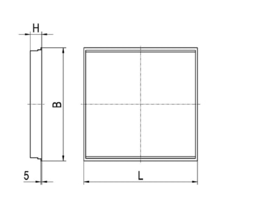 Ma�zeichnung Ridi Leuchten EBRE LED 41  0822906 LED Einbauleuchte 4000K EBRE LED 41 0822906