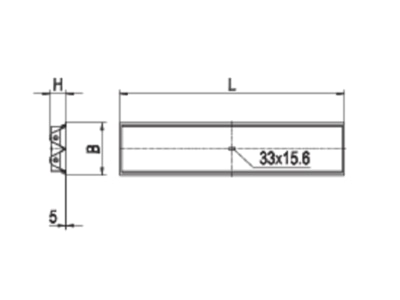Strichzeichnung Ridi Leuchten EBRME9 R2X1  0850217 Einbauleuchte fuer RIDI Tube EBRME9 R2X1 0850217