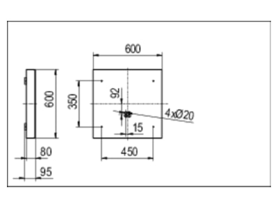 Ma�zeichnung Ridi Leuchten IHLS L 324   0650091 Anbauleuchte mit RIDI Tube IHLS L 324  0650091