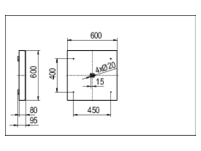 Ma�zeichnung Ridi Leuchten IHLS L 424   0660094 Anbauleuchte m RIDI Tube IHLS L 424  0660094