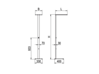 Strichzeichnung Ridi Leuchten LENSES S 2000 LED Stehleuchte 4000K