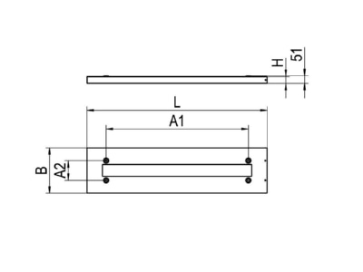 Mazeichnung Ridi Leuchten ZBS AR FPL EE 1195 Metallrahmen weiss