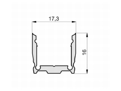 Dimensional drawing Radium TRPA2502 Accessory for light rope