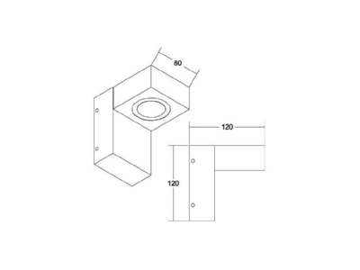 Ma�zeichnung Brumberg 10106103 LED Wandanbauleuchte 230V