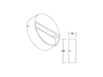 Ma�zeichnung Brumberg 10170183 LED Wandanbauleuchte 230V