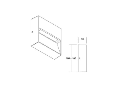 Ma�zeichnung Brumberg 10171183 LED Wandanbauleuchte 230V