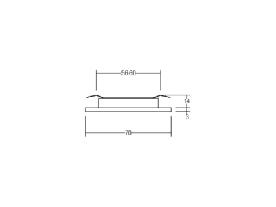 Ma�zeichnung Brumberg 12027083 LED Einbaudownlight 12V