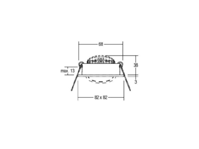 Ma�zeichnung Brumberg 12262083 LED Einbaustrahler 350 mA
