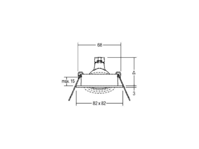 Ma�zeichnung Brumberg 12644633 LED Einbaustrahler 350 mA d2w