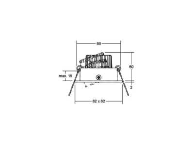 Ma�zeichnung Brumberg 39148223 LED Einbaustrahler 230V