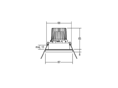 Ma�zeichnung Brumberg 39149253 LED Einbaudownlight 230 V
