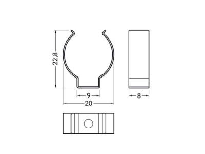 Mazeichnung Brumberg 53095260 Halter Set