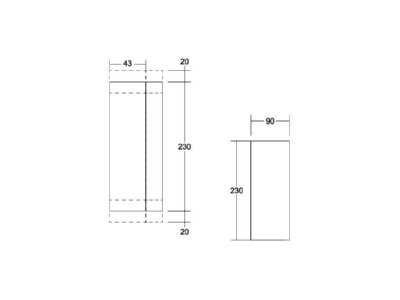 Ma�zeichnung Brumberg 60127253 LED Wandanbauleuchte 230V