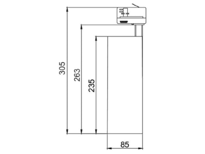 Ma�zeichnung Brumberg 88397685 LED Schienenstrahler
