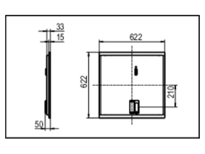 Ma�zeichnung Ridi Leuchten SE EQ0625DA  0838116 LED Einlegeleuchte M625 840 SE EQ0625DA 0838116