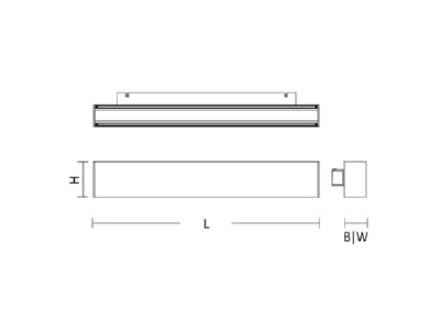 Strichzeichnung SCHMITZ WILA 151 101 224 LED Wandleuchte 4000K  DALI