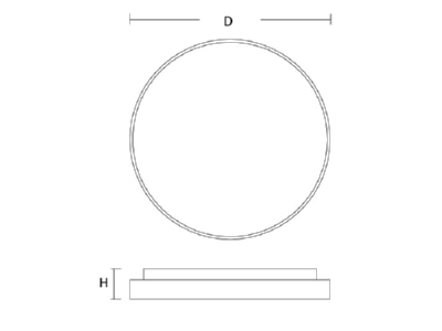 Strichzeichnung SCHMITZ WILA 156 1440 20 30 LED Leuchte rund 3000K  si