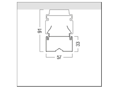 Ma�zeichnung Zumtobel ZX C 8000   42189872 LED Lichtbandleuchte 840  weiss  ZX C 8000  42189872