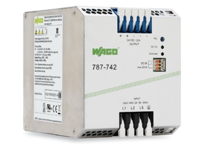 Product image WAGO 787 742 DC power supply 325   575V 22   28V
