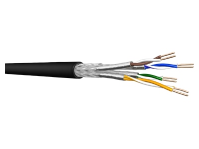Produktbild Draka Comteq Cable UCLR22 10Gbit 4P sw Datenkabel Kat 7 T1000 S FTP PE 1000DW