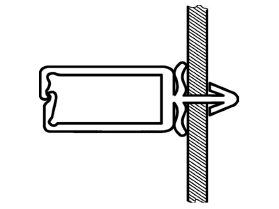 Ma�zeichnung 1 Hellermann Tyton WPC10 Kabelhalter