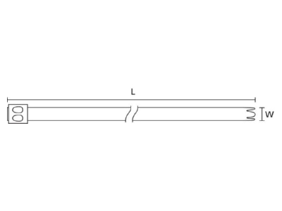 Ma�zeichnung 3 Hellermann Tyton MBT27H SS316 ML 50 Edelstahlkabelbinder 685x7 9mm