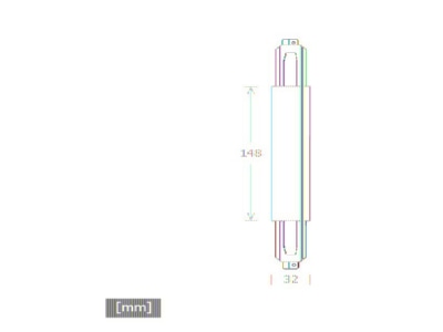 Dimensional drawing LTS ST A I 9010 Coupler connector straight