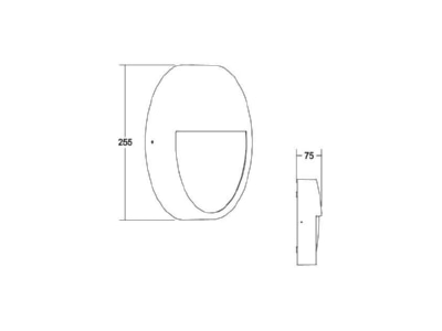 Ma�zeichnung Brumberg 10037183 LED Wandanbauleuchte