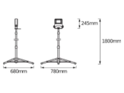 Mazeichnung Ledvance LED W  4058075213975 LED Arbeisleuchte 4000 K LED W 4058075213975