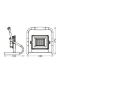 Mazeichnung Ledvance LED W  4058075576490 LED Arbeisleuchte LED W 4058075576490