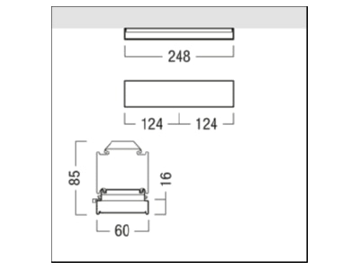 Dimensional drawing Zumtobel DIMLITEpro  22171787 Accessory for luminaires DIMLITEpro 22171787
