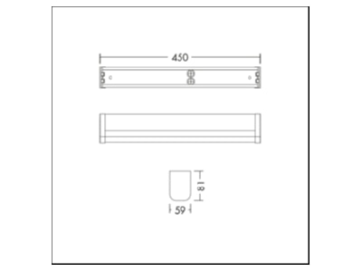 Ma�zeichnung Zumtobel ELSA VARIO  96635660 LED Siegelleuchte 930 935 940 ELSA VARIO 96635660
