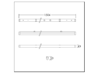 Ma�zeichnung Zumtobel EMMA VARIO  96635575 LED Anbauleuchte 830 835 840 EMMA VARIO 96635575